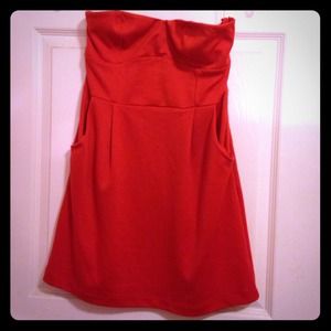 Red/Orange sweet heart dress