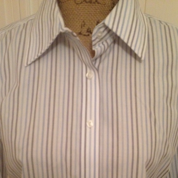 IZOD Striped Blouse - Picture 2 of 4