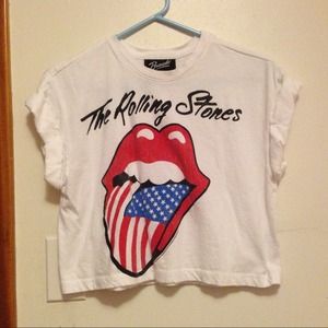Rolling Stone Crop Shirt