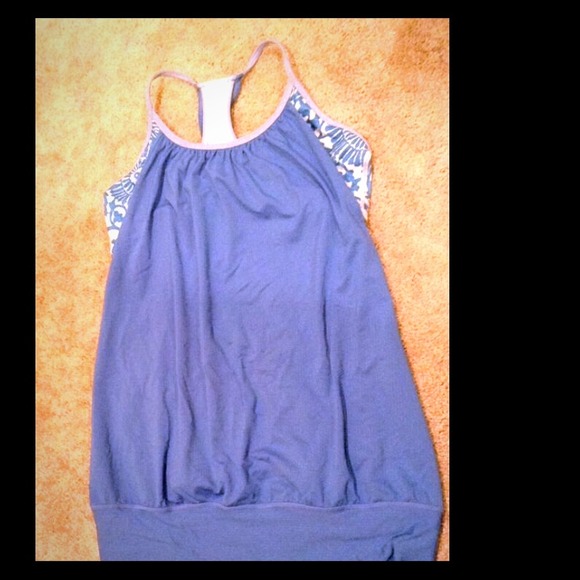 SOLD on eBay Lululemon No Limits Tank Beaming Blue
