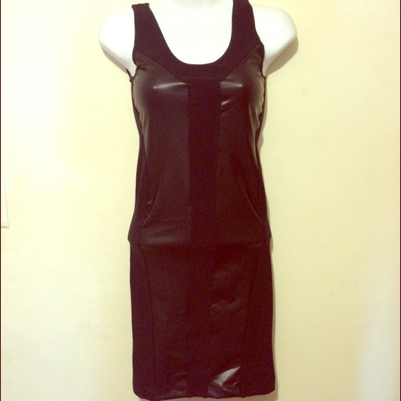 Dresses & Skirts - Faux leather dress