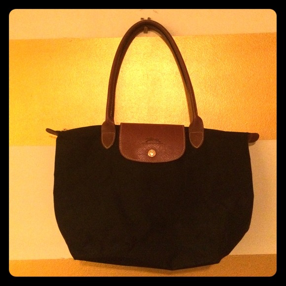 Longchamp Paris Le Pliage Mini Black Tote