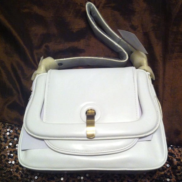 White handbag