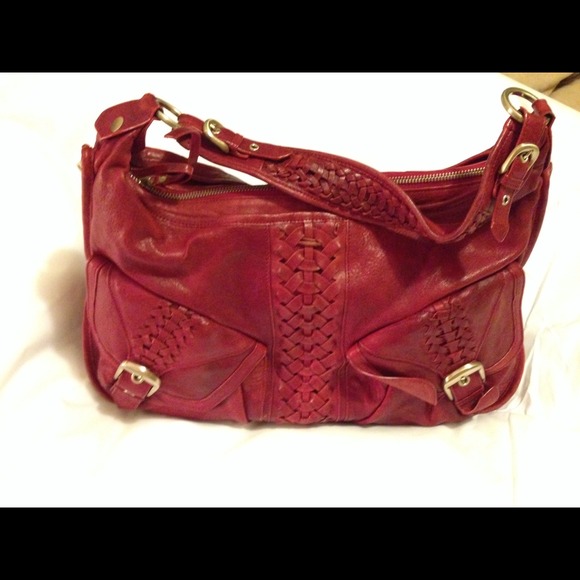 Junior Drake oxblood handbag