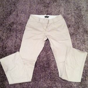 Beige barely boot dress pants.