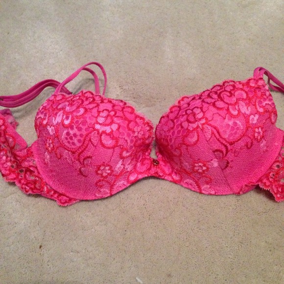 Victoria's Secret Other - Beautiful VS Lace pink padded Demi bra