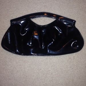 Glossy Black clutch
