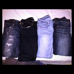 4 American eagle jeggings