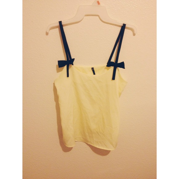 Lemon Bow Strap Top