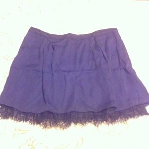 GAP size 14 black lace trim skirt