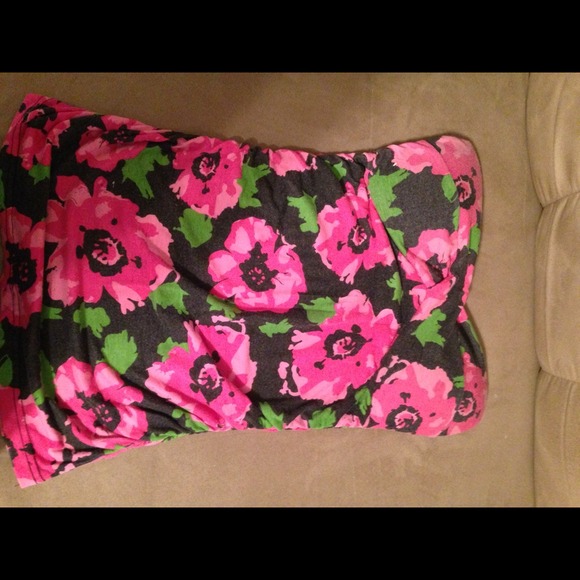 Strapless shirt