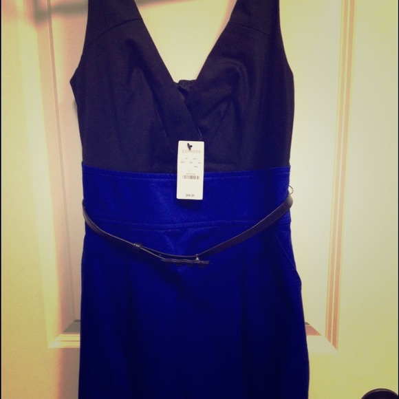 Express Dress black/blue
