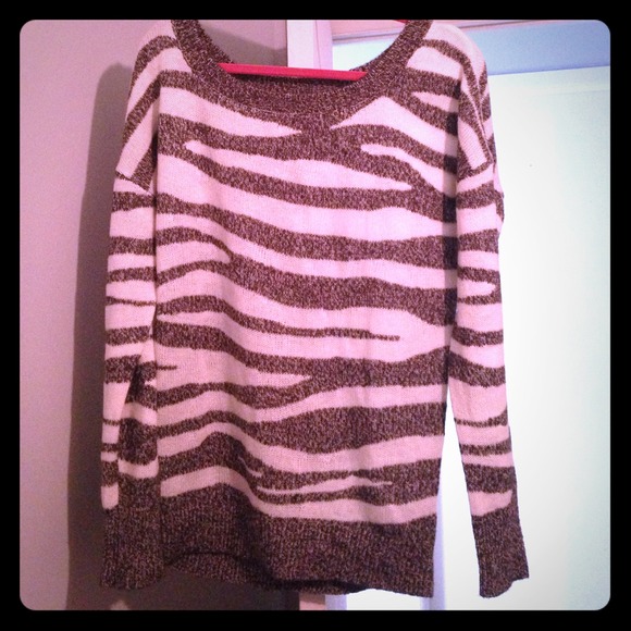 ❤️NEW ❤️ Express Zebra Stripe Sweater