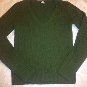 J Crew Dark olive green sweater