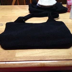 Authentic black sak purse