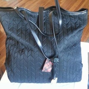 Lauren Ralph Lauren simple black tote nylon