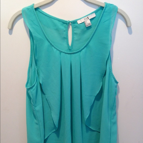 Aqua blouse
