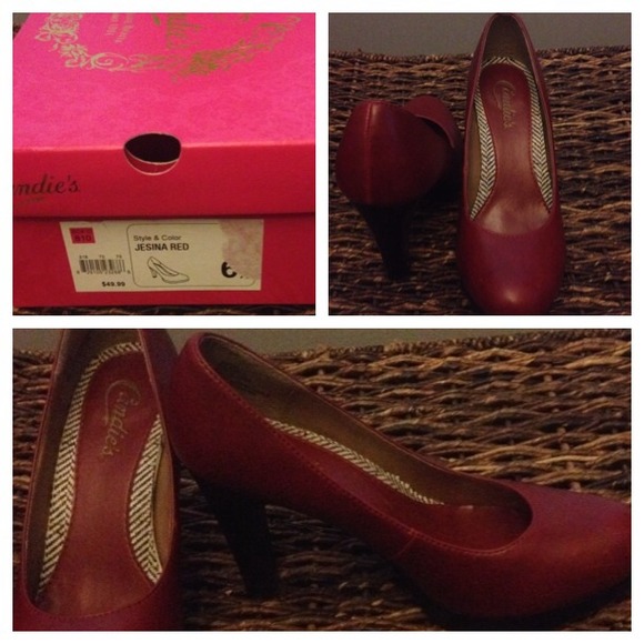 Candie's high heels/ Jesina Red size  6.5