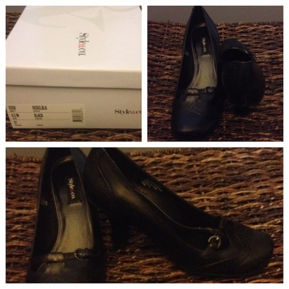 Style&co  High heels ,black , size 6.5
