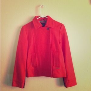 Nixon Red/Orange button up jacket