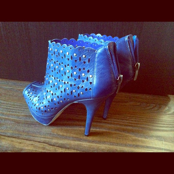 Enzo Angolini Booties Authentic Bluish/Purple