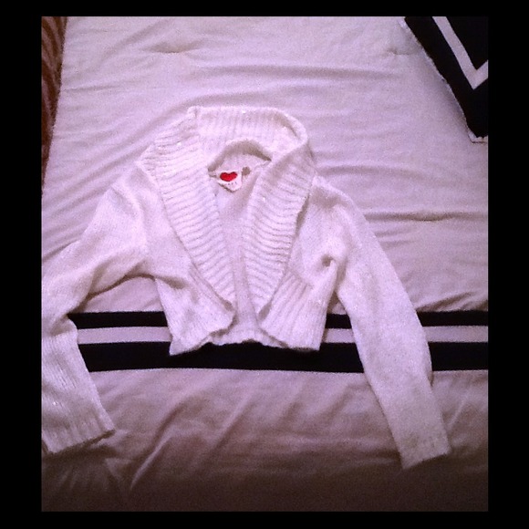 White sparkly Sweater