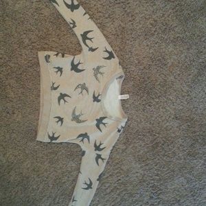 Rhinestone bird shirt