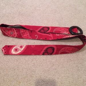 Reversible Red Vera Bradley Belt
