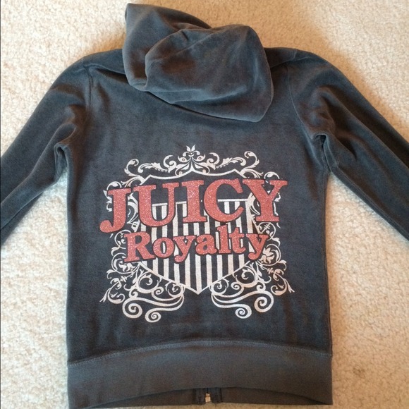 Juicy Courure velour zip up hoodie