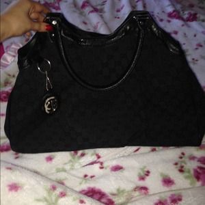 Gucci black original GG Tote AUTHENTIC W/ dust bag