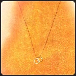 Dogearred long Karma necklace