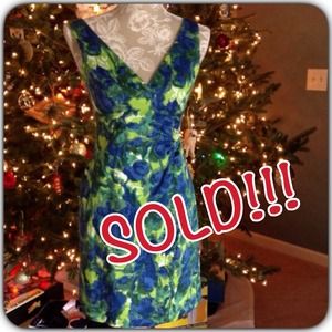 #16  🌺Donna Ricco sleeveless multi-color dress🌺