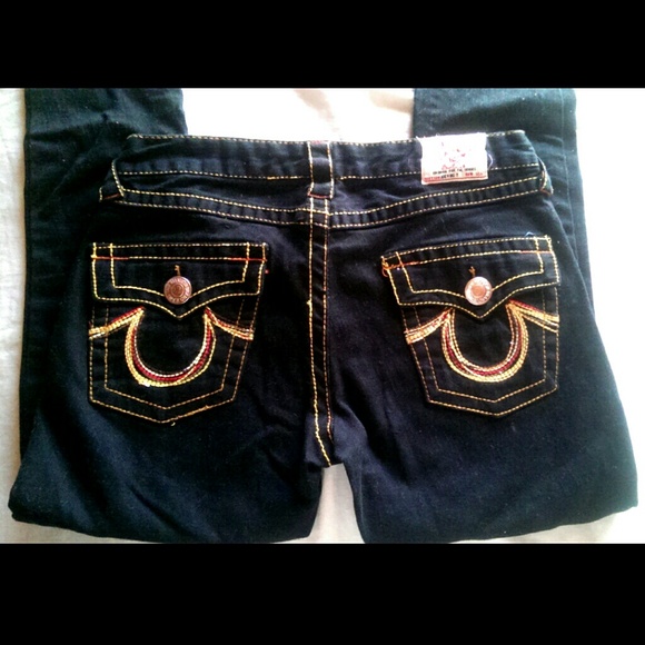 Black True Religion Skinny Jeans - Picture 3 of 4