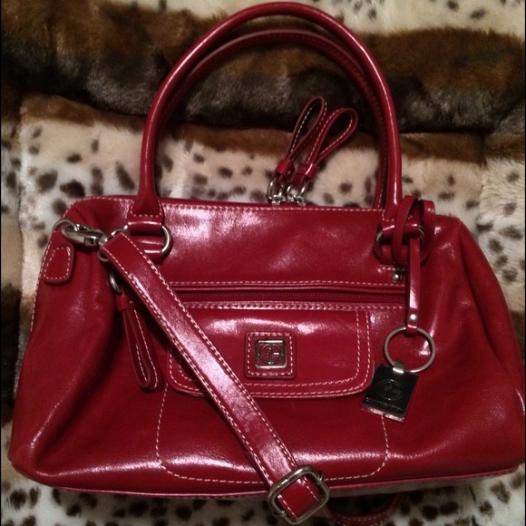 Giani Bernini sexy red leather🎒NWOT