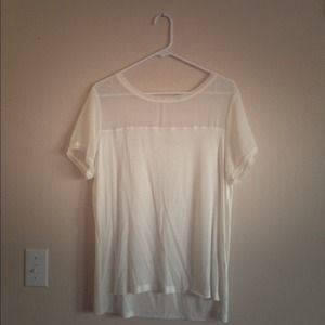 🚩SOLD🚩Cream sheer tunic