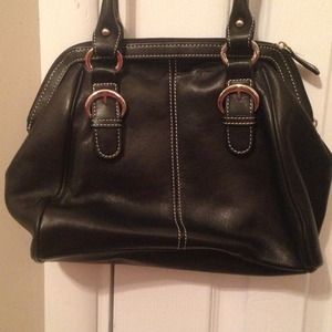 Tignanello black leather purse
