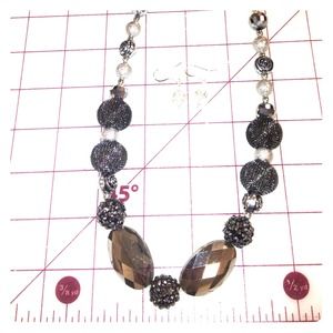 Black handmade necklace