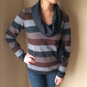 Calvin Klein Sweaters - Calvin Klein Cowl Neck Stripe Sweater Calvin Klein Sweaters - Calvin Klein Cowl Neck Stripe Sweater