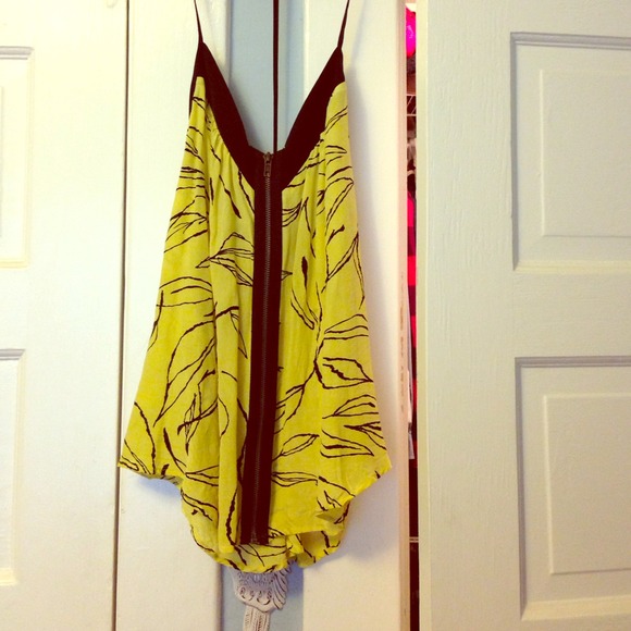 Yellow top from Urban Outfitters. Silence + Noise.