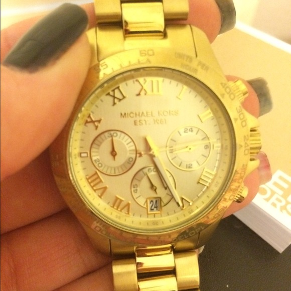 Michael Kors Gold Chronograph Watch
