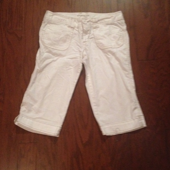 Capris white women's 5/6