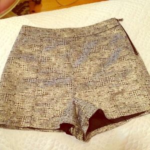 Holiday metallic short