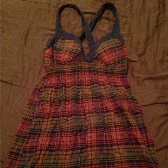 Colorful plaid dress