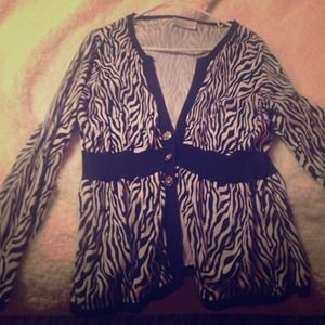 zebra sweater