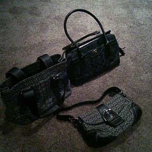 3 coach bag bundle