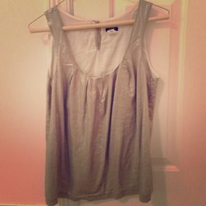 Metallic J Crew top