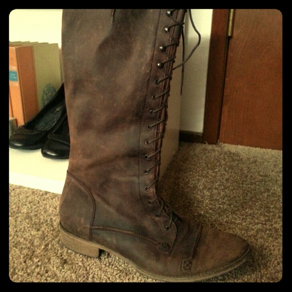 Brown Lace Up Nordstrom Boots