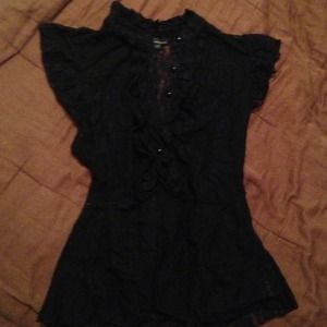 Black lace dressy top!
