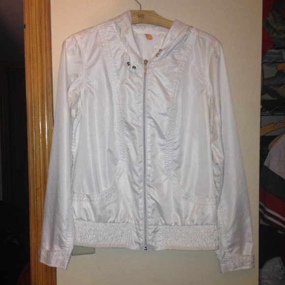 White sateen jacket