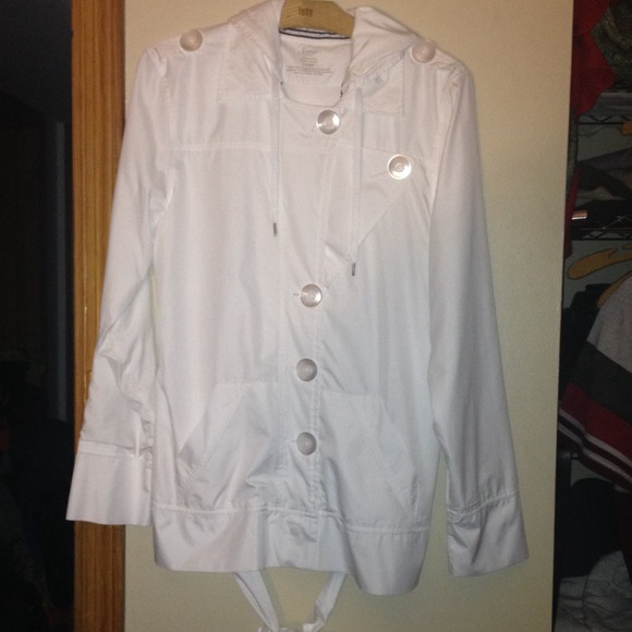 White button up soma jacket